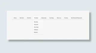 质感网页导航栏免抠