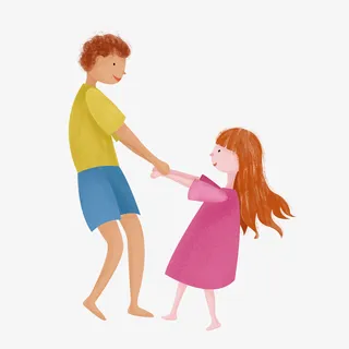 手绘水彩妇女免抠图免抠