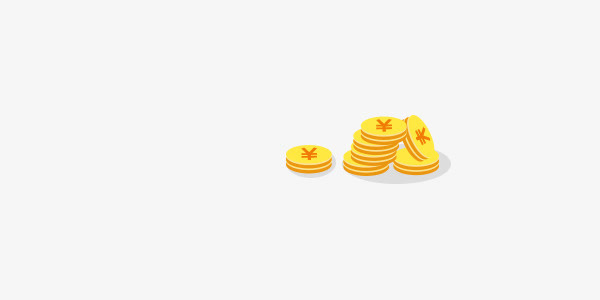 装饰的金币免抠
