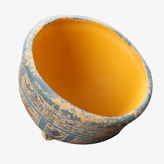 七彩风罗马盆免抠