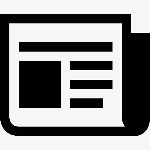 折叠报纸图标免抠