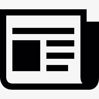 折叠报纸图标免抠