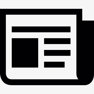 折叠报纸图标免抠