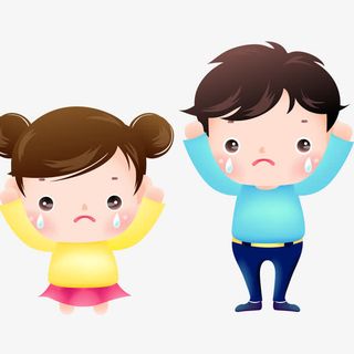 哭泣的小孩免抠