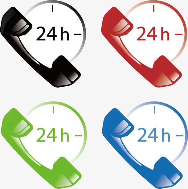 24小时logo素材免抠