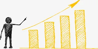 金融上升阶梯素材免抠