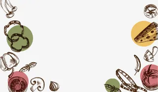 手绘美食菜谱底纹免抠