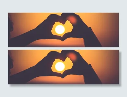 手比爱心背景图高清