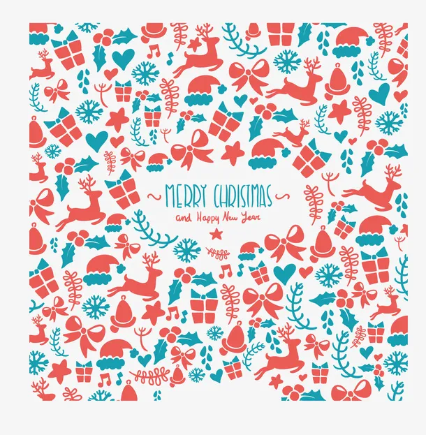 庆圣诞活动背景矢量