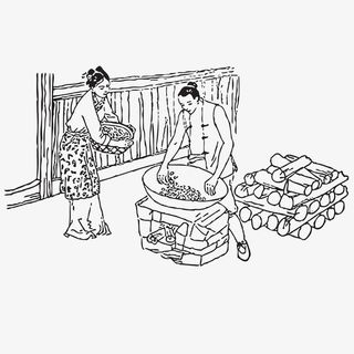 手绘 民间作坊 古代民间 国潮风免抠