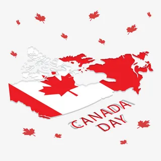 矢量加拿大日免抠