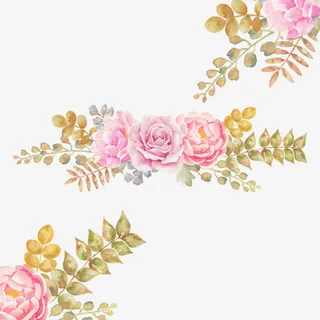 卡通粉红色樱花手绘装饰免抠