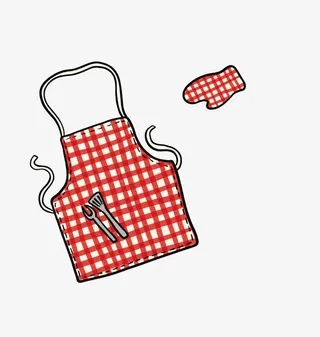 矢量的围裙免抠