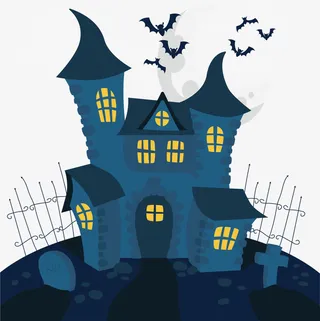 万圣节城堡免抠