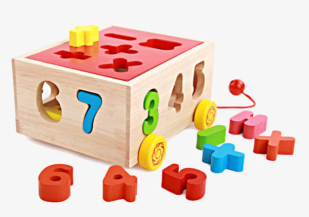 数字盒子玩具素材免抠