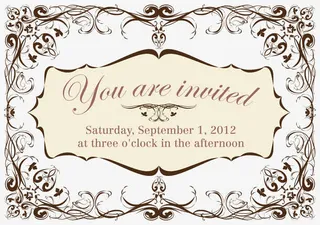 欧式线条卡片设计矢量免抠