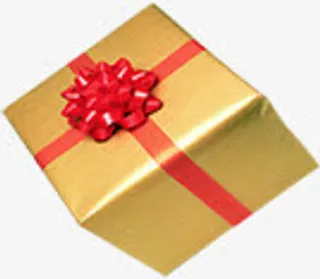 正方形礼盒免抠