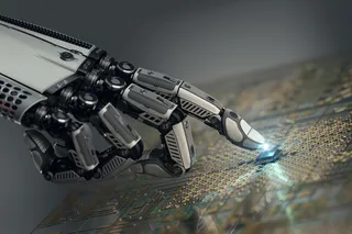 电子机械人工智能科技海报背景高清