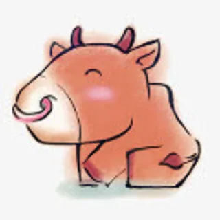 手绘牛图片免抠