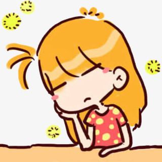 犯困的女生免抠