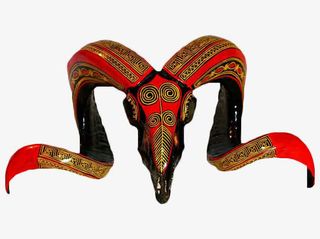 彝族羚羊标本免抠