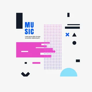 不规则几何形状元素免抠