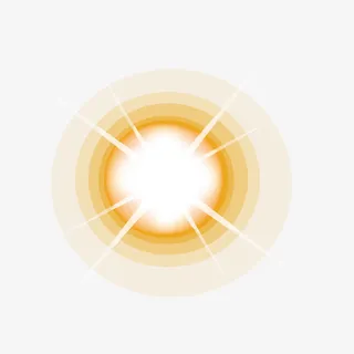 矢量素材图案太阳光圈光晕免抠