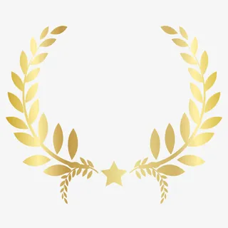 金色渐变麦穗装饰免抠