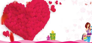 520情人节促销海报背景高清