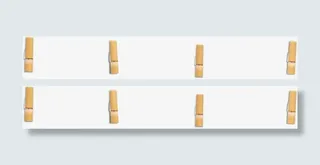 创意合成手绘木质夹子免抠