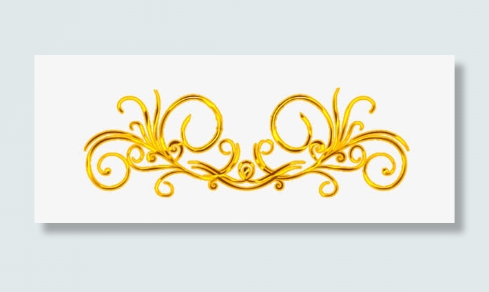 金色花纹免抠