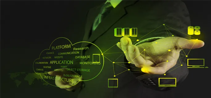 互联网云图标商务海报高清