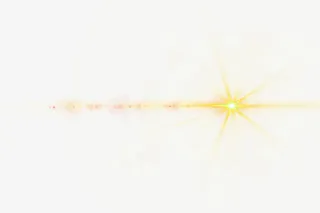 金色清新光芒效果元素免抠