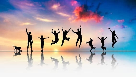 年轻向上的力量招聘海报免抠