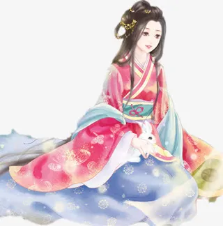 气质美女古风人物免抠