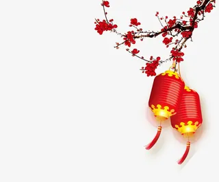 梅花灯笼春节免抠