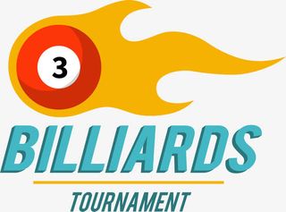 卡通桌球娱乐标签免抠