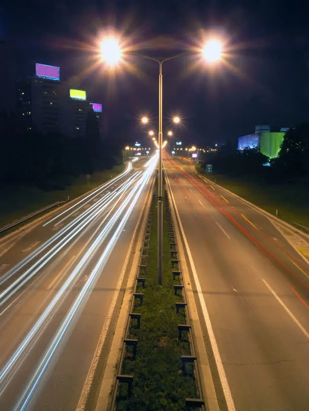 马路夜景免抠