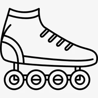 Line Skating Shoe 图标免抠