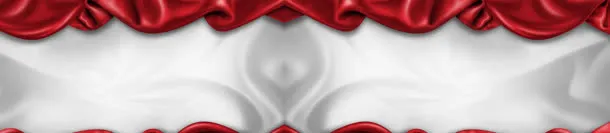 中国风红色丝绸舞台背景banner