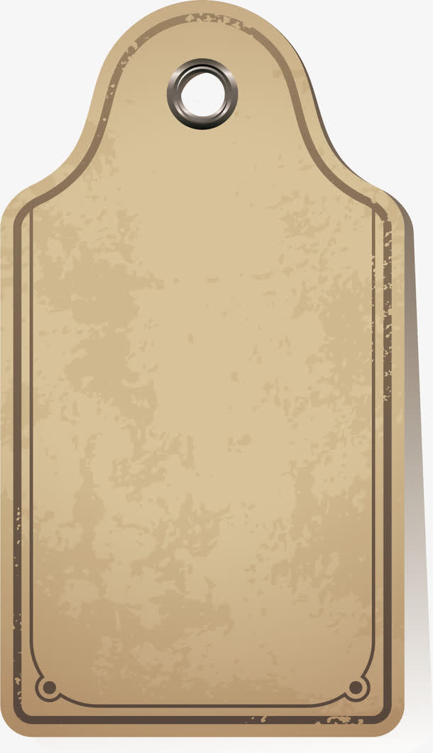 挂签手绘复古书纸免抠