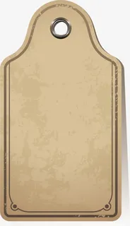 挂签手绘复古书纸免抠