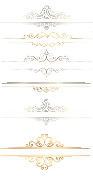 古典花边不同样式免抠