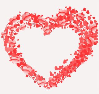 中国风红色心形素材免抠