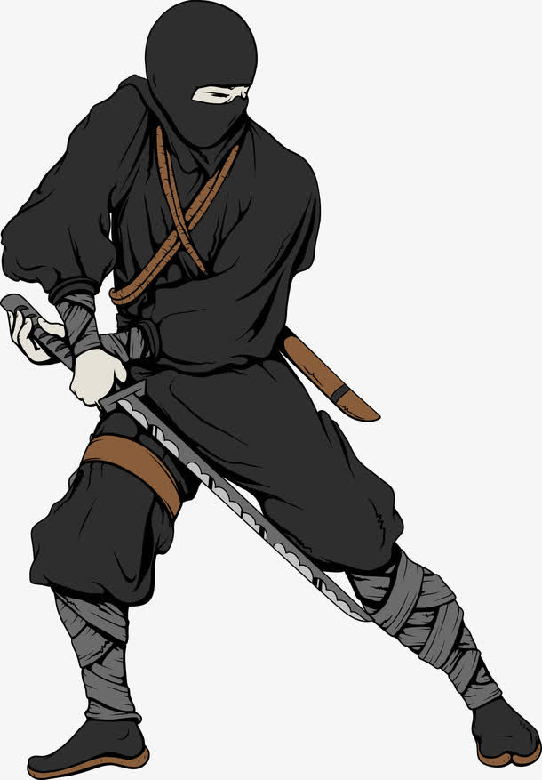 日本忍者保镖武士图片免抠