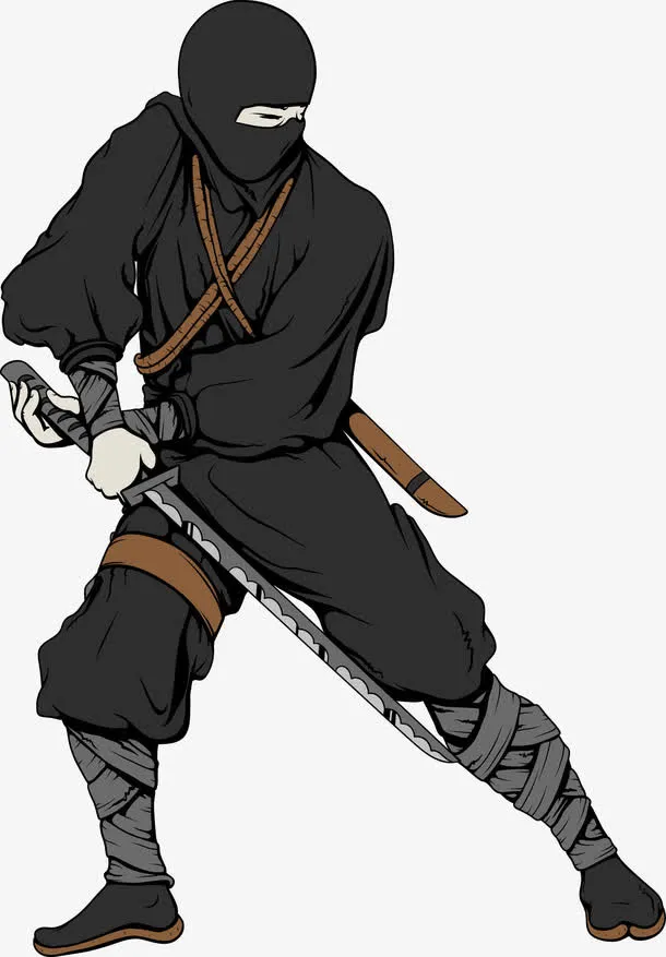 日本忍者保镖武士图片免抠