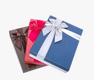 丝带蝴蝶结包装盒免抠