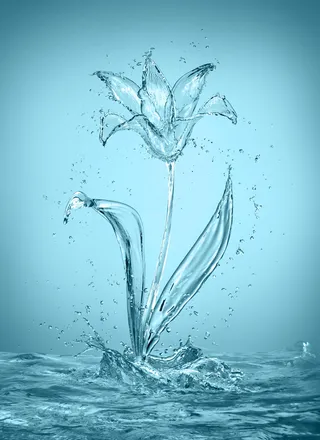 水浪花无污染化妆品背景素材高清