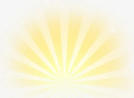 黄色卡通光束散发背景