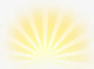 黄色卡通光束散发背景